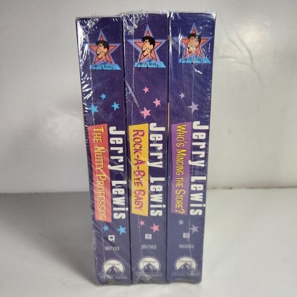 Jerry Lewis VHS 3 Pack Nutty Professor Rock-A-Bye Baby Who's Minding The Store - Picture 3 of 7